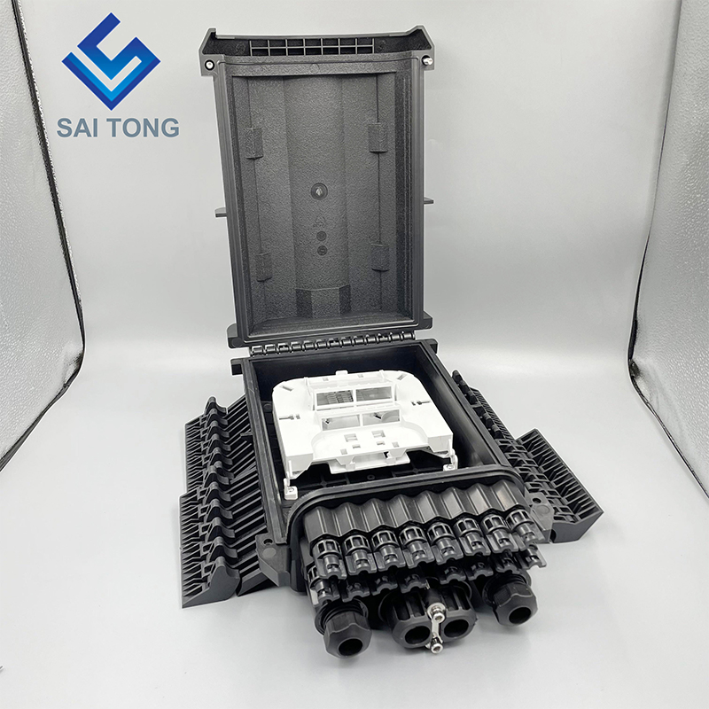 Saitong Fiber Optical 16 Core Splice Enclosure Splitter Box Caja Nap Box PLC Splitter กล่องกระจายไฟเบอร์ออปติก