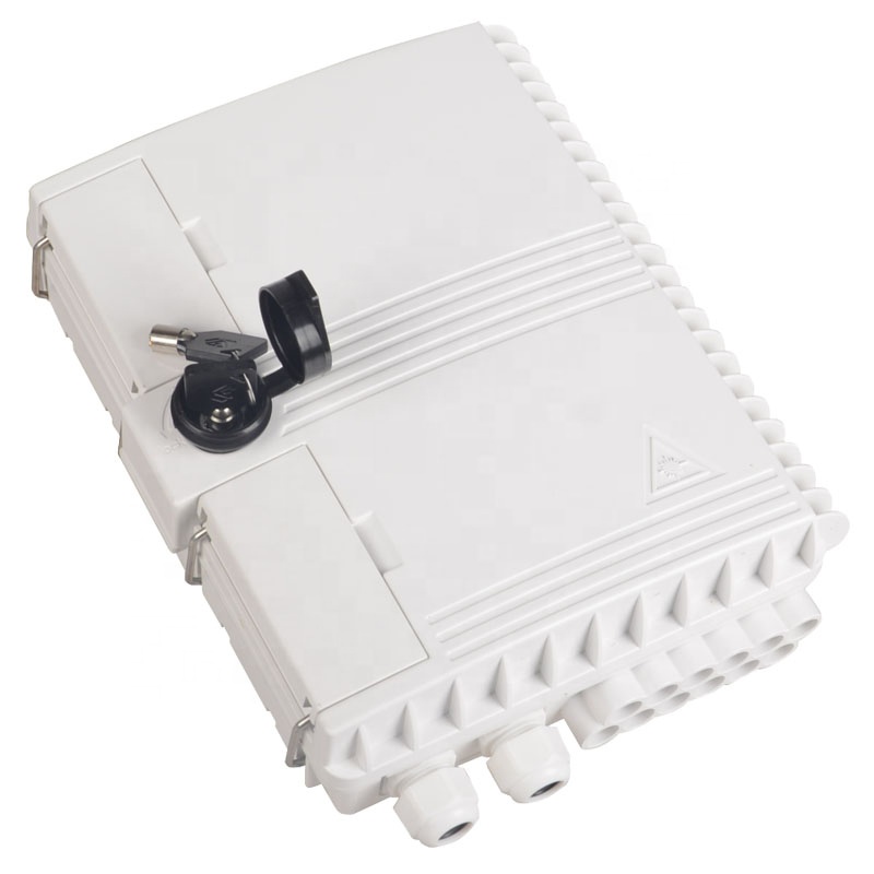 คุณภาพสูง 12 พอร์ต FTTH Fiber Optic Splitter Box Joint Box 12 แกนกลางแจ้งใยแก้วนำแสง Terminal ปิด ABS/PC/PC โลหะผสม