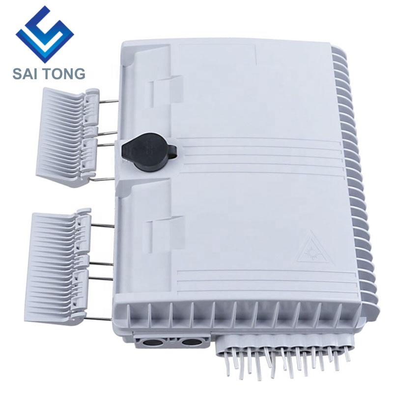 Cixi made16 cores termination box sc/upc FTTH 16 cores distribution box Waterproof Rubber Cable Gland Gpon onu Fiber Junction Box