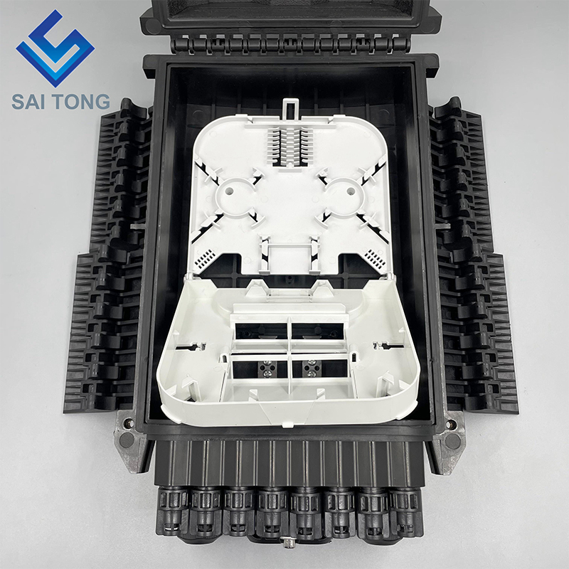 Saitong Fiber Optical 16 Core Splice Enclosure Splitter Box Caja Nap Box PLC Splitter กล่องกระจายไฟเบอร์ออปติก