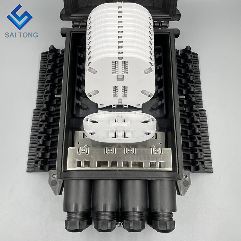 288 core Splitter Splice Closure 2/6 พอร์ตกล่องต่อสายไฟเบอร์ Fiber Optic Splice Closure Fiber Optical Enclosure Junction Box