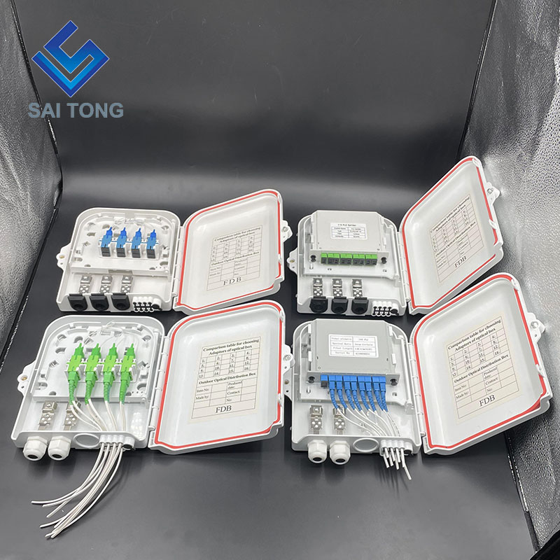 โรงงานจีน 48 core ftth box plc splitter 4 ถาดกล่องกระจายแสง 2 ใน 8 พอร์ต NAP สำหรับอุปกรณ์ไฟเบอร์ออปติก