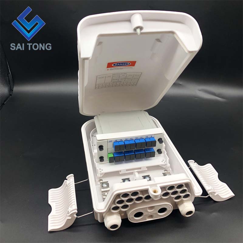 Saitong 16 Core กล่องปิดใยแก้วนำแสง PLC FTTH FTTX FTTP กล่องเลิกจ้างไฟเบอร์ IP65 กล่องร่วมใยแก้วนำแสงกลางแจ้งสไตล์ใหม่