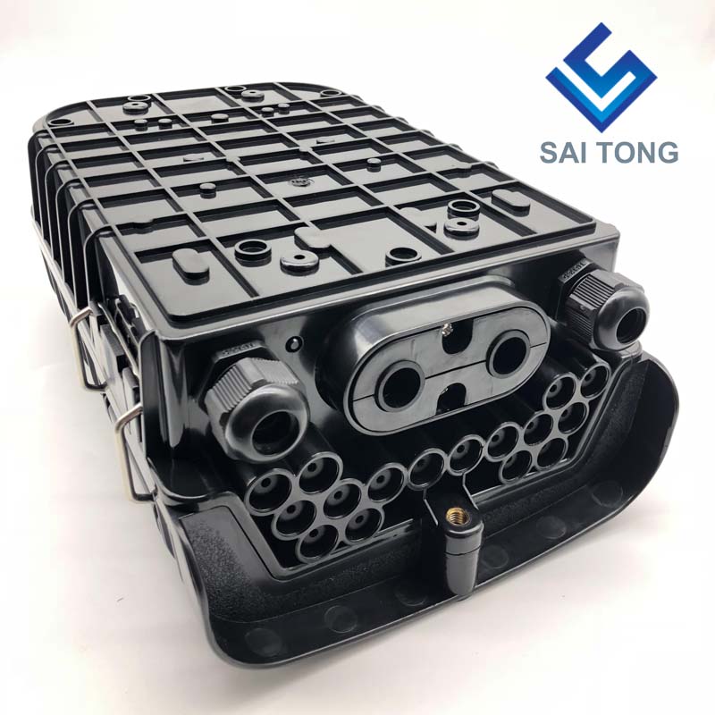 Saitong Made16 Core กล่องหุ้มใยแก้วนำแสง PLC FTTH FTTX FTTP กล่องเลิกจ้างไฟเบอร์ IP65 กล่องต่อใยแก้วนำแสงกลางแจ้ง Nap