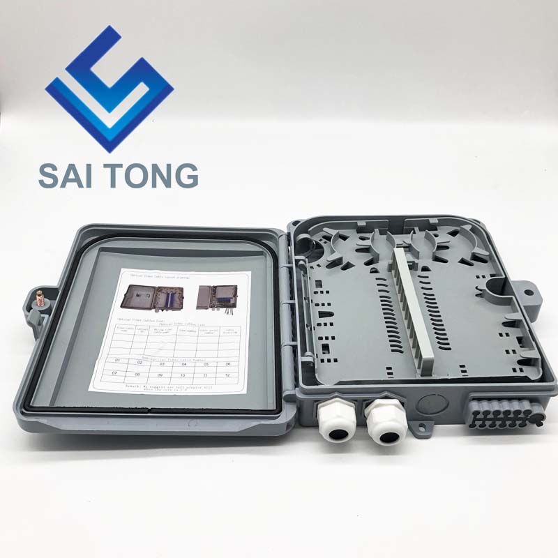 จัดหาราคาถูก FTTH Outdoor 12 Core IP65 กล่องเชื่อมต่อไฟเบอร์ออปติกกล่องต่อสายเคเบิลกันน้ำ Gpon Onu Fiber Optic Splice Box