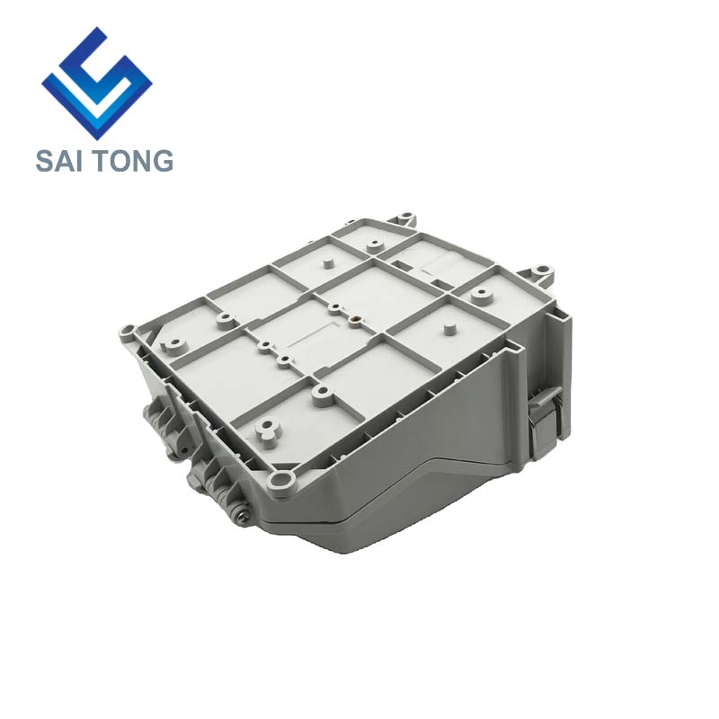 FTTH Saitong IP65 กล่องเทอร์มินัลใยแก้วนำแสง 16 คอร์วัสดุ PC + ABS กลางแจ้ง 16 พอร์ตกล่องกระจายพร้อม 2 ถาด