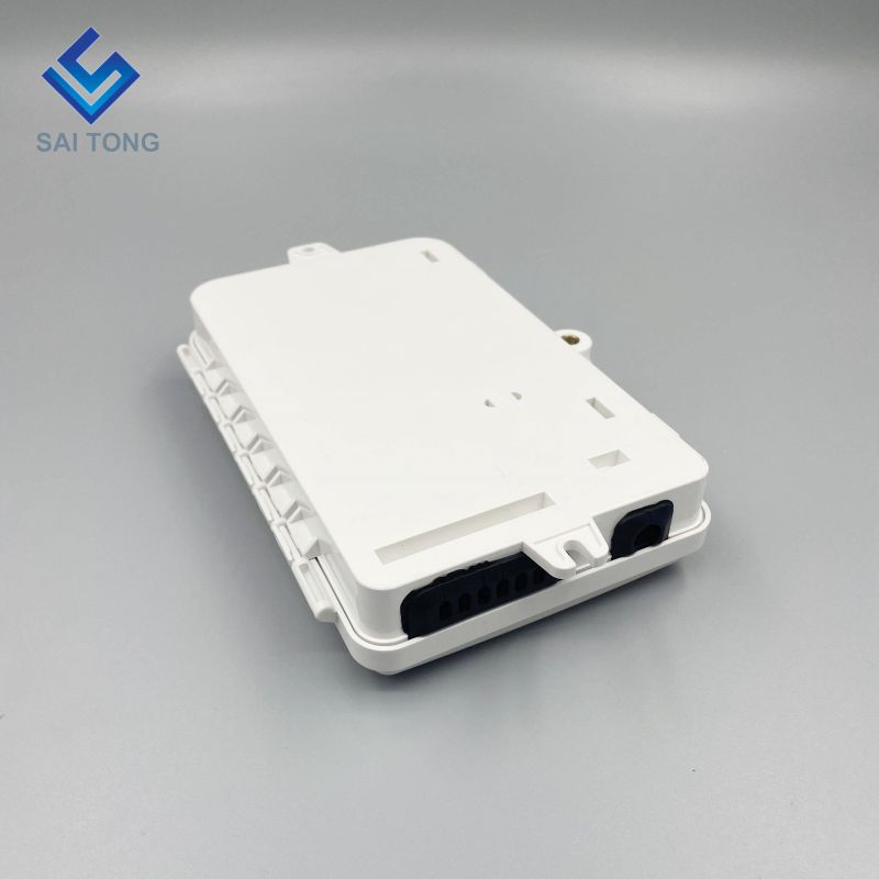 Saitong 1/6 พอร์ต FTTH FTTX 6 แกนไฟเบอร์ออปติกกล่องกระจาย PLC รองรับกล่อง ABS กล่องออปติก