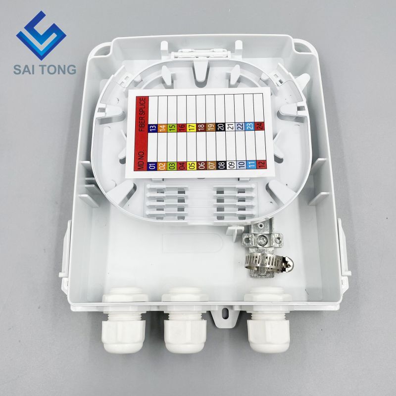 Cixi Saitong FTTH 8 Core กล่องเทอร์มินัลใยแก้วนำแสงในร่ม 8 พอร์ตไฟเบอร์กล่องติดผนัง 1 เข้า / ออก 3 FDB ผลิตภัณฑ์ใหม่