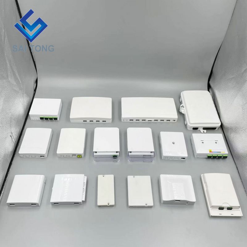 ขาย 2 Core duplex FTTH Fiber Optic Junction Box กล่องต่อสายไฟเบอร์ออปติกในร่มกลางแจ้ง 1 พอร์ตกล่องเทอร์มินัลใยแก้วนำแสง