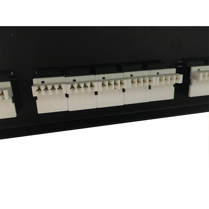 2U 19 '' 50 พอร์ต RJ11 Krone Jacket, เหล็กยึด Cat3 Patch Panel Blank Unshielded utp Cat3 RJ11 Patch panel