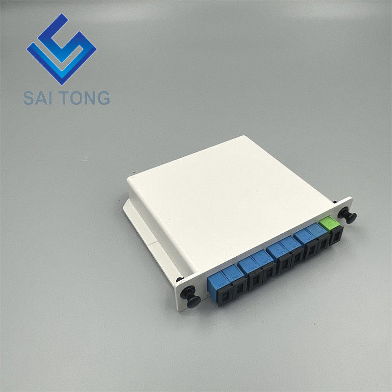 SC / UPC 1 x 8 ไฟเบอร์ออปติก PLC Splitter หลอดมินิประเภท Splitter Plc Splitter กันน้ำ SC UPC LGX box ประเภทเทปคาสเซ็ต