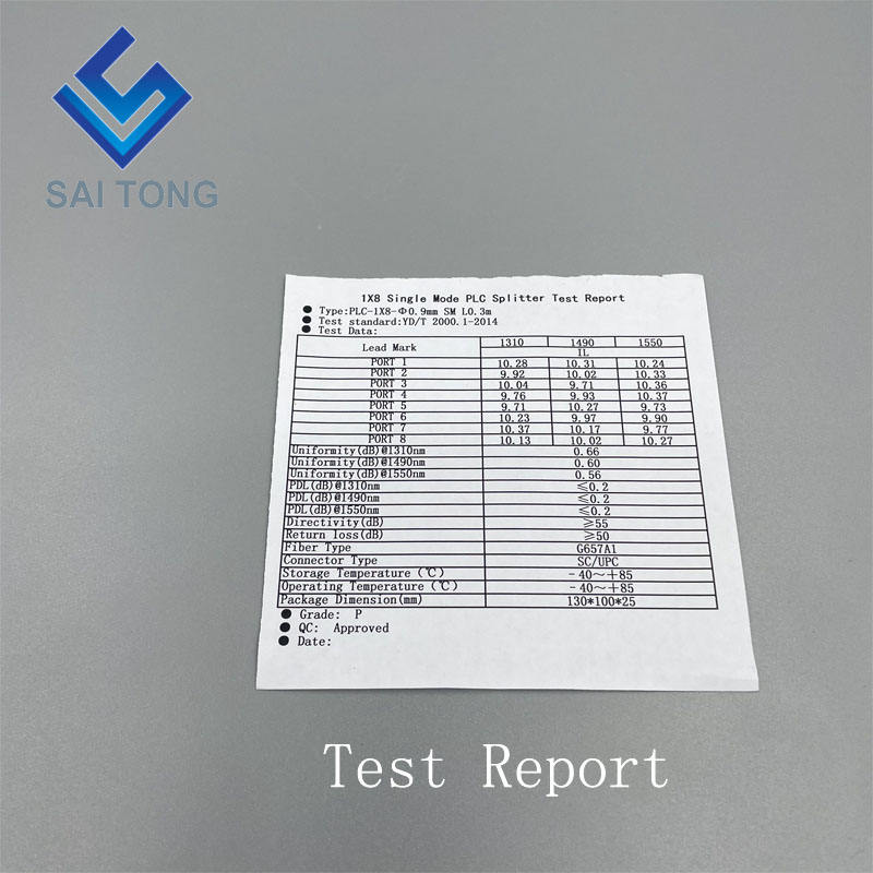 SC / UPC 1 x 8 ไฟเบอร์ออปติก PLC Splitter หลอดมินิประเภท Splitter Plc Splitter กันน้ำ SC UPC LGX box ประเภทเทปคาสเซ็ต