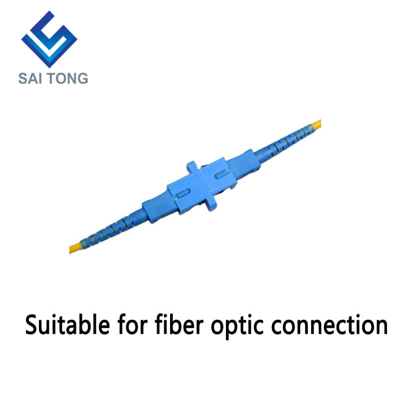 SC-SC PC UPC SM Simplex Fiber Optic Connector ราคาถูก SC/UPC Fiber Adapter สำหรับการทดสอบไฟเบอร์