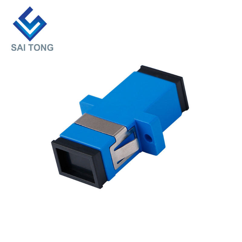 SC-SC PC UPC SM Simplex Fiber Optic Connector ราคาถูก SC/UPC Fiber Adapter สำหรับการทดสอบไฟเบอร์