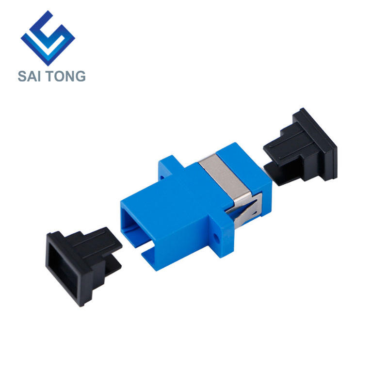 SC-SC PC UPC SM Simplex Fiber Optic Connector ราคาถูก SC/UPC Fiber Adapter สำหรับการทดสอบไฟเบอร์