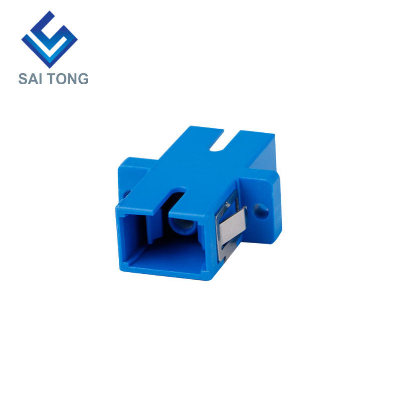 SC-SC PC UPC SM Simplex Fiber Optic Connector ราคาถูก SC/UPC Fiber Adapter สำหรับการทดสอบไฟเบอร์