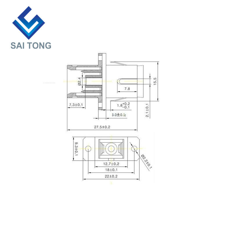 SC-SC PC UPC SM Simplex Fiber Optic Connector ราคาถูก SC/UPC Fiber Adapter สำหรับการทดสอบไฟเบอร์