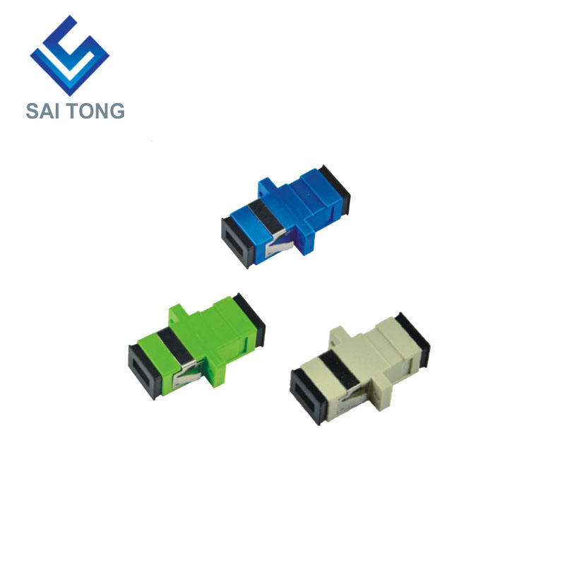 SC-SC PC UPC MM Simplex Fiber Optic Connector ราคาถูก SC/UPC Fiber Adapter สำหรับการทดสอบไฟเบอร์