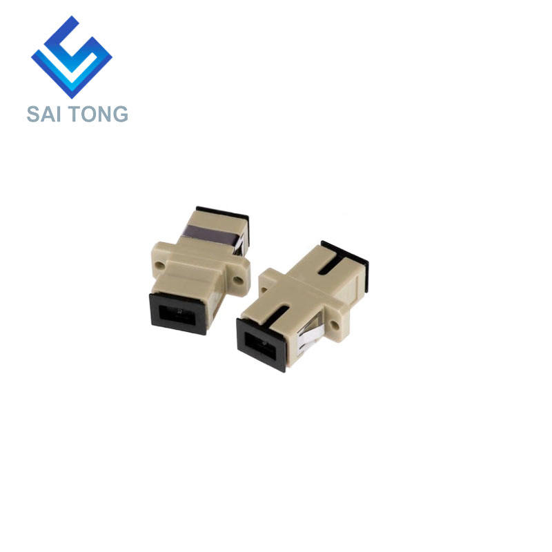 SC-SC PC UPC MM Simplex Fiber Optic Connector ราคาถูก SC/UPC Fiber Adapter สำหรับการทดสอบไฟเบอร์