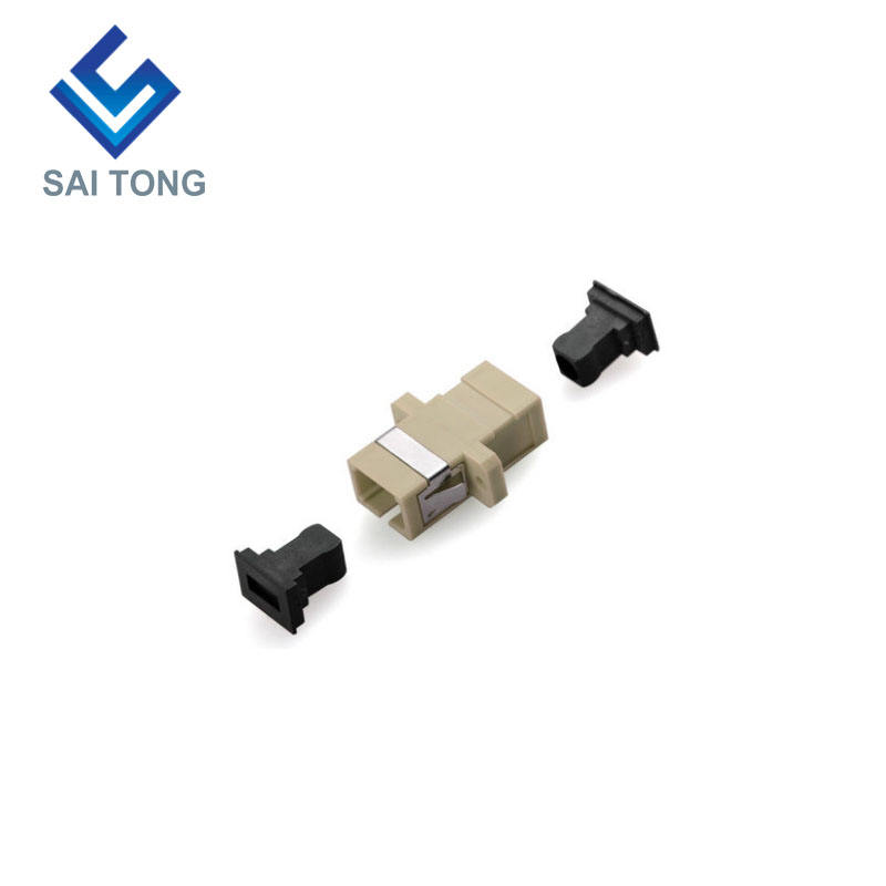 SC-SC PC UPC MM Simplex Fiber Optic Connector ราคาถูก SC/UPC Fiber Adapter สำหรับการทดสอบไฟเบอร์