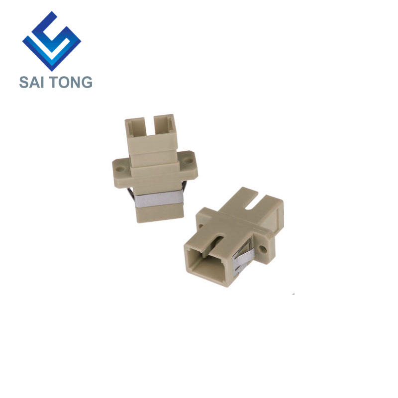 SC-SC PC UPC MM Simplex Fiber Optic Connector ราคาถูก SC/UPC Fiber Adapter สำหรับการทดสอบไฟเบอร์