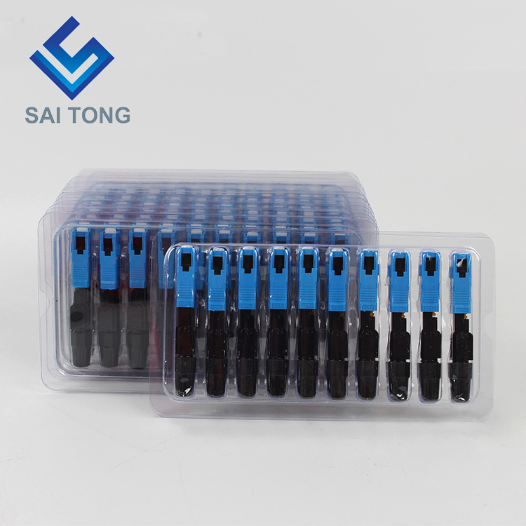 สายทองซัพพลาย อุปกรณ์สื่อสาร quick connector sc/upc ftth Fiber Optic Fast Connector Fiber Connector