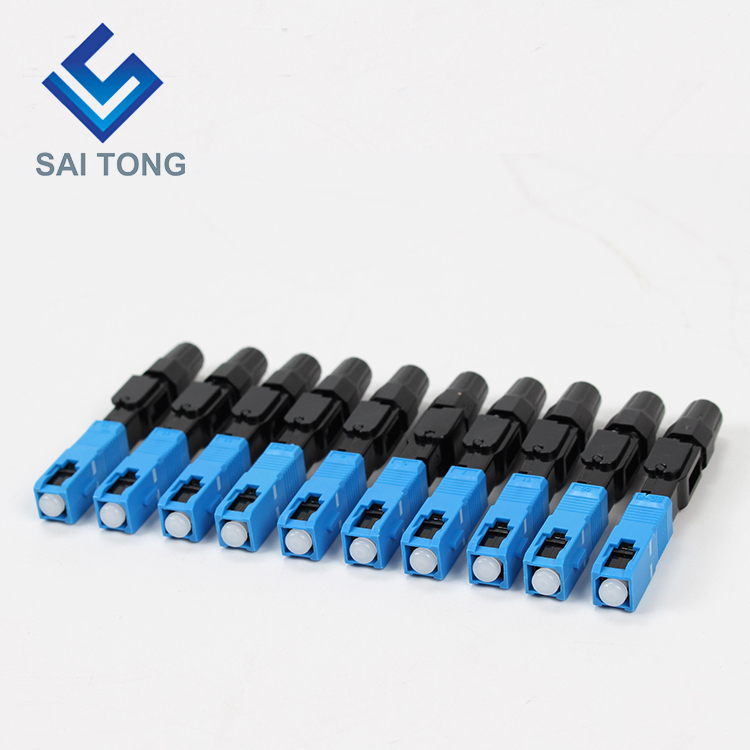 สายทองซัพพลาย อุปกรณ์สื่อสาร quick connector sc/upc ftth Fiber Optic Fast Connector Fiber Connector