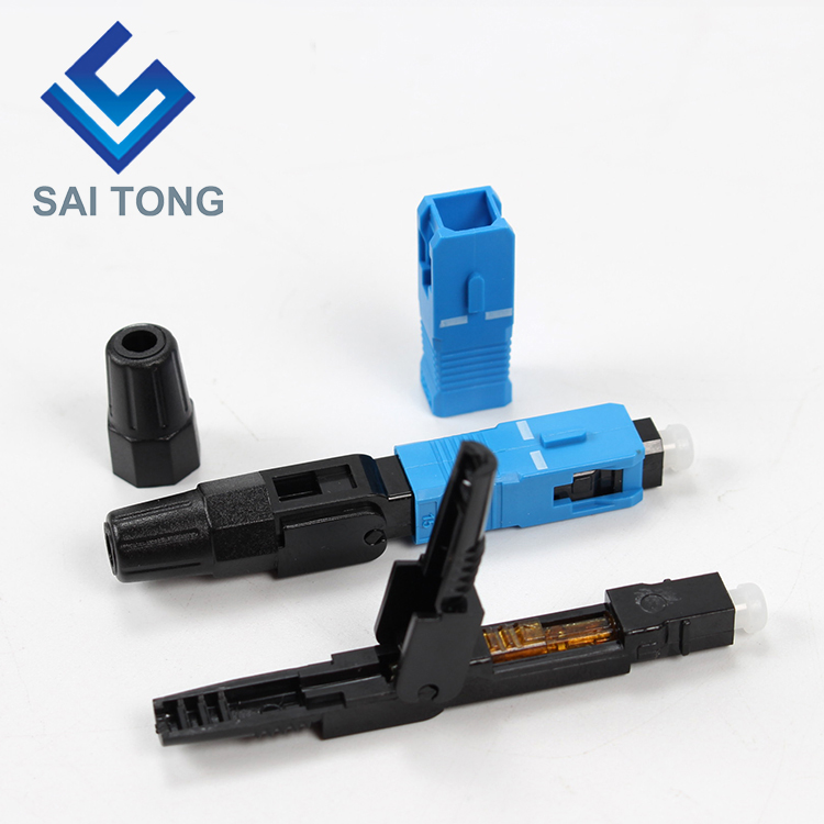 สายทองซัพพลาย อุปกรณ์สื่อสาร quick connector sc/upc ftth Fiber Optic Fast Connector Fiber Connector