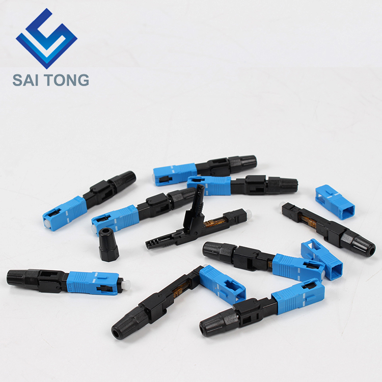 สายทองซัพพลาย อุปกรณ์สื่อสาร quick connector sc/upc ftth Fiber Optic Fast Connector Fiber Connector