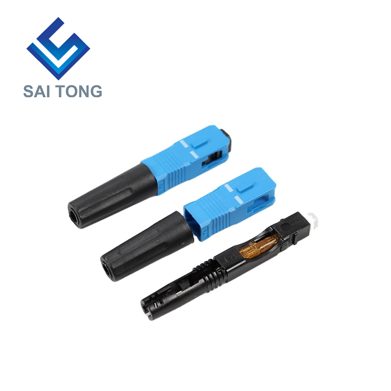 สายทองซัพพลาย อุปกรณ์สื่อสาร quick connector sc/upc ftth Fiber Optic Fast Connector