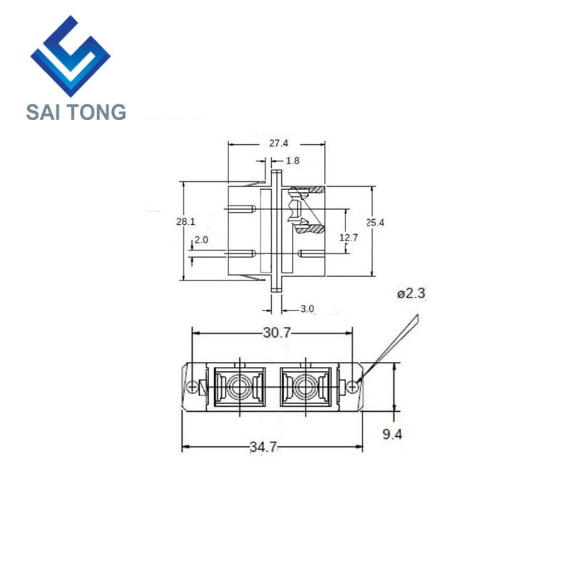 2022 SC-SC PC UPC SM Duplex Fiber Optic Connector ราคาถูก SC/UPC Fiber Adapter สำหรับการทดสอบไฟเบอร์