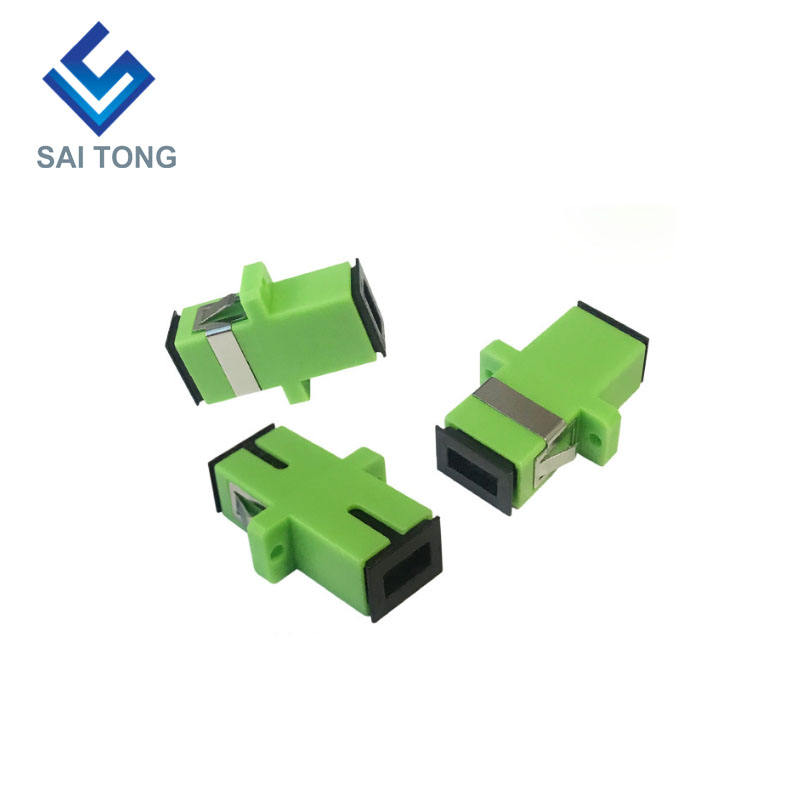 SC-SC APC SM Simplex Fiber Optic Connector ราคาถูก SC/APC Fiber Adapter สำหรับการทดสอบไฟเบอร์