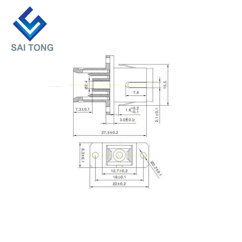 SC-SC APC SM Simplex Fiber Optic Connector ราคาถูก SC/APC Fiber Adapter สำหรับการทดสอบไฟเบอร์