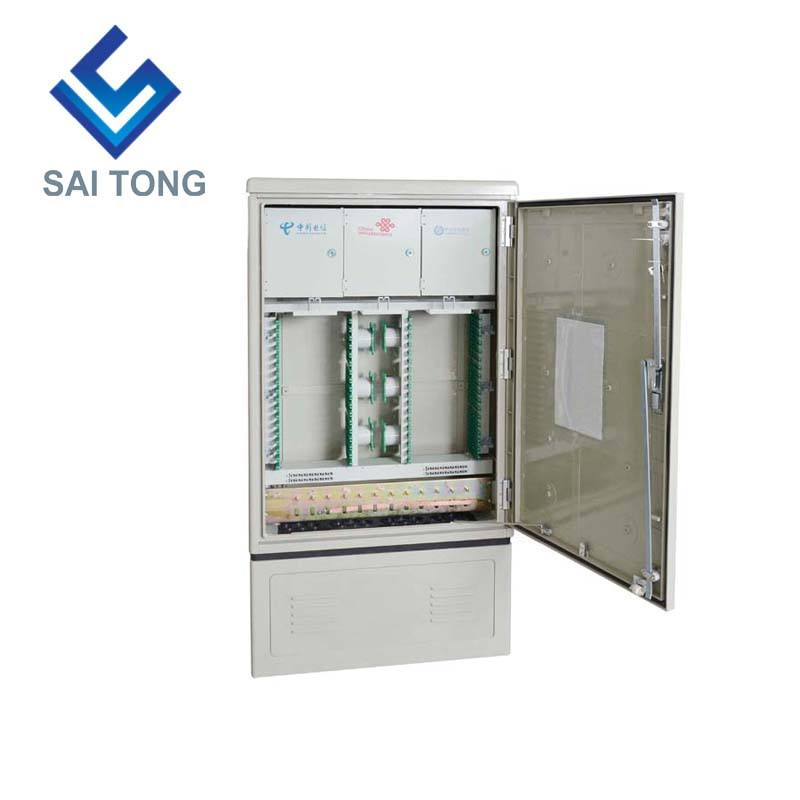 SaiTong FTTH Splice 288 Core ไฟเบอร์ออปติก SMC ตู้กันน้ำ IP55 ตู้ไฟเบอร์ smc รองรับมาตรฐานหรือกำหนดเอง