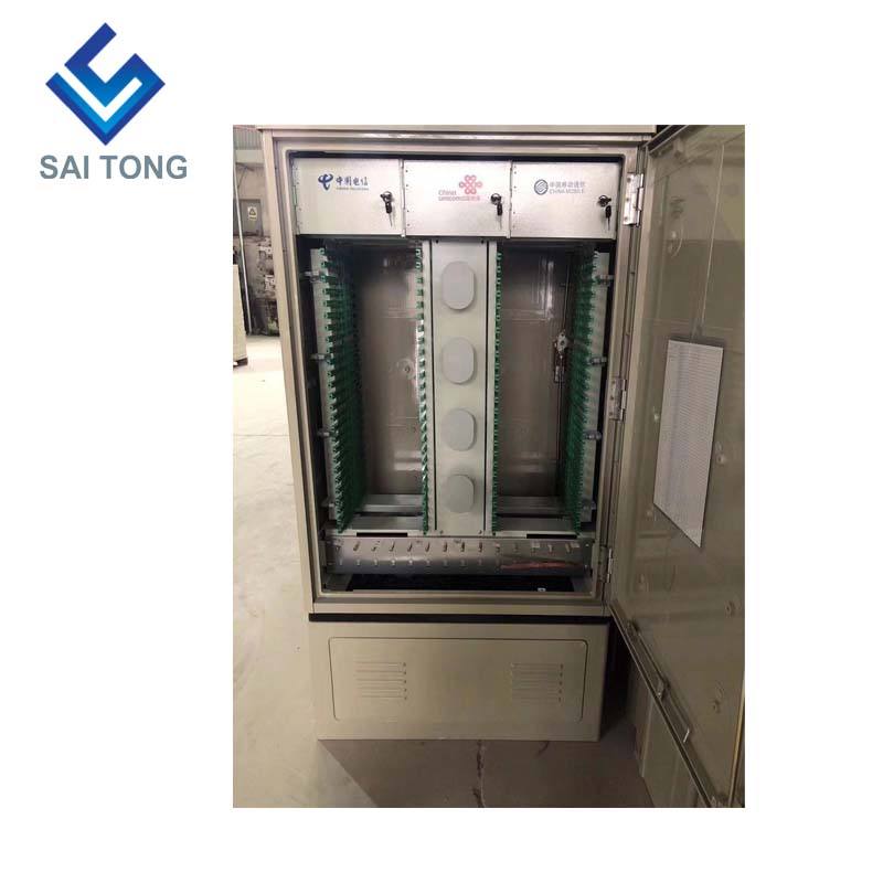 SaiTong FTTH Splice 288 Core ไฟเบอร์ออปติก SMC ตู้กันน้ำ IP55 ตู้ไฟเบอร์ smc รองรับมาตรฐานหรือกำหนดเอง