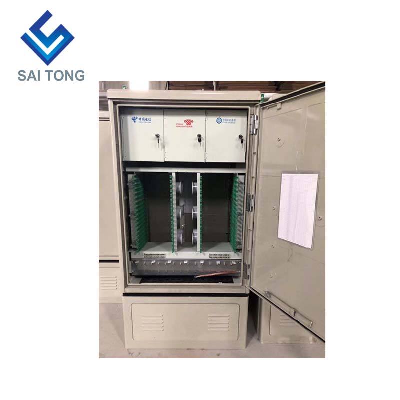 SaiTong FTTH Splice 288 Core ไฟเบอร์ออปติก SMC ตู้กันน้ำ IP55 ตู้ไฟเบอร์ smc รองรับมาตรฐานหรือกำหนดเอง