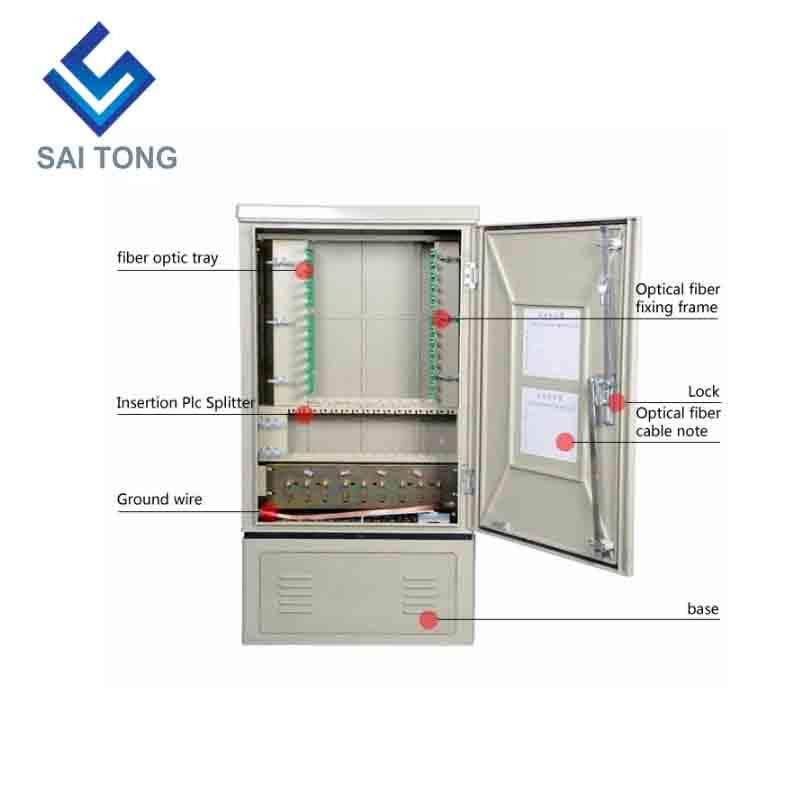 SaiTong FTTH 144 แกนใยแก้วนำแสง smc กลางแจ้งกันน้ำ IP55 สายเคเบิลตู้ไฟเบอร์ smc รองรับมาตรฐานหรือกำหนดเอง