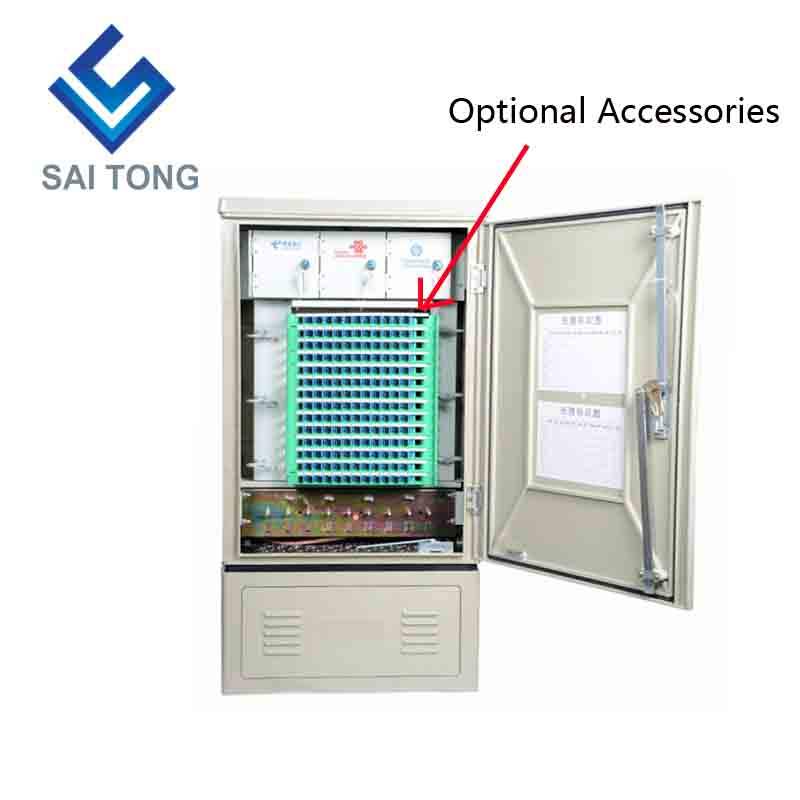 SaiTong FTTH 144 แกนตู้กระจายใยแก้วนำแสงกลางแจ้งกันน้ำ IP55 ตู้ใยแก้วนำแสง 144 แกน ODF ODB