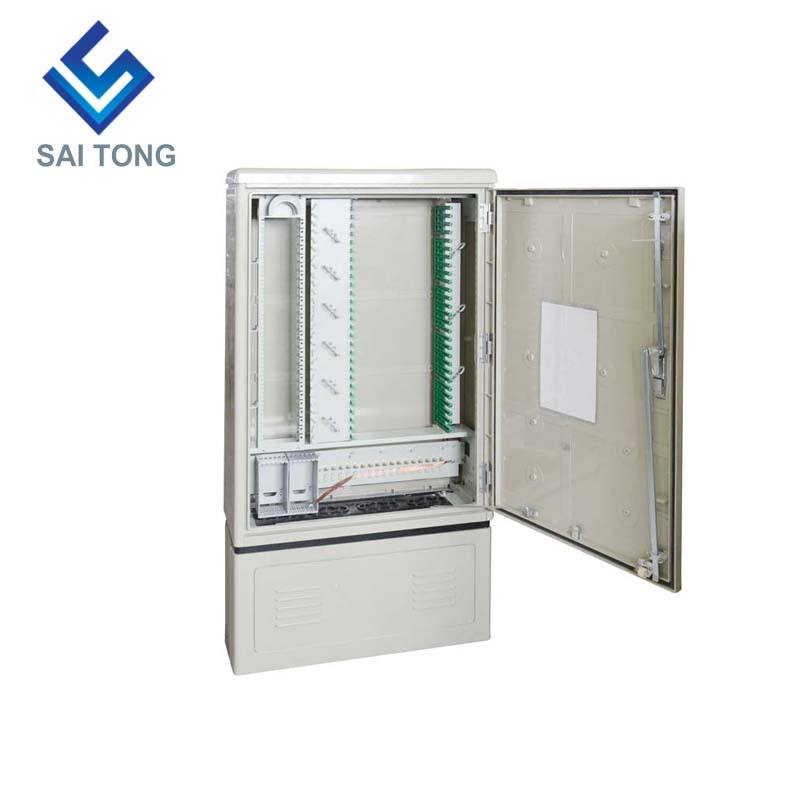 ขายร้อน SaiTong FTTH 288 Core Fiber Distribution Hub Cabinet Outdoor SMC Material Waterproof Outdoor 288 Fiber Cabinets ODF ODB