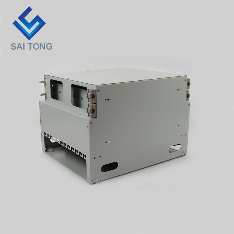 2022 SaiTong FTTH 19 นิ้ว Rack Mount 144 พอร์ตตู้ SC / FC ODF 12U 144 core กรอบการกระจายใยแก้วนำแสงเสริมโหลดเต็ม