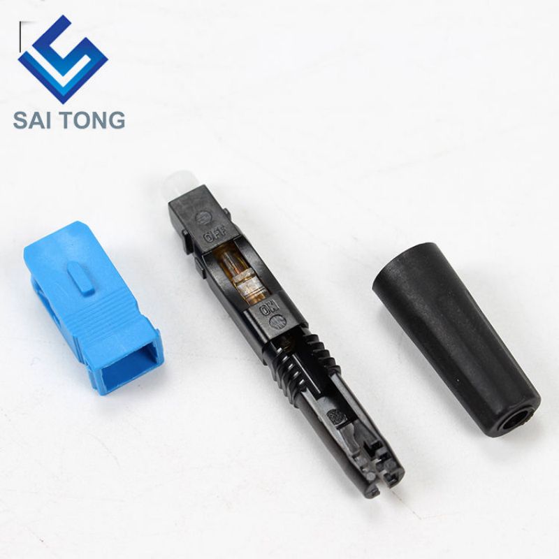 SC APC UPC ขั้วต่อไฟเบอร์ออปติกชนิดสกรูด่วน Quick Connector Anatel ftth ขั้วต่อฝังตัว