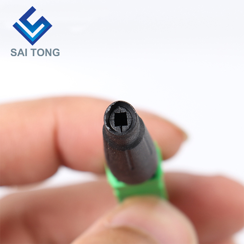 FTTH Fiber Saitong Optic ตัวเชื่อมต่อที่รวดเร็ว sc apc สายไฟเบอร์สีเขียวตัวเชื่อมต่อที่รวดเร็ว Quick Connector Field assembly Singlemode